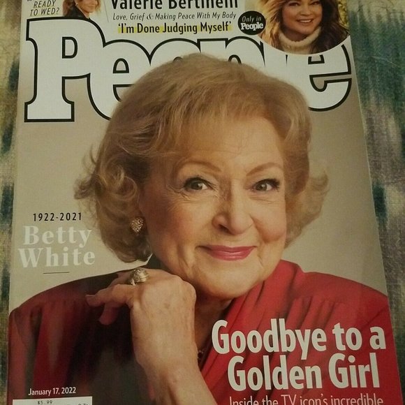 Betty White People Magazine January 1922-2021 TRIBUTE TO A GOLDEN GIRL - Picture 1 of 2